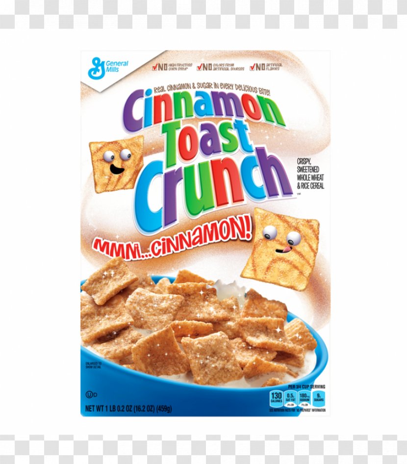 Breakfast Cereal French Toast Crunch Cinnamon - Snack Transparent PNG