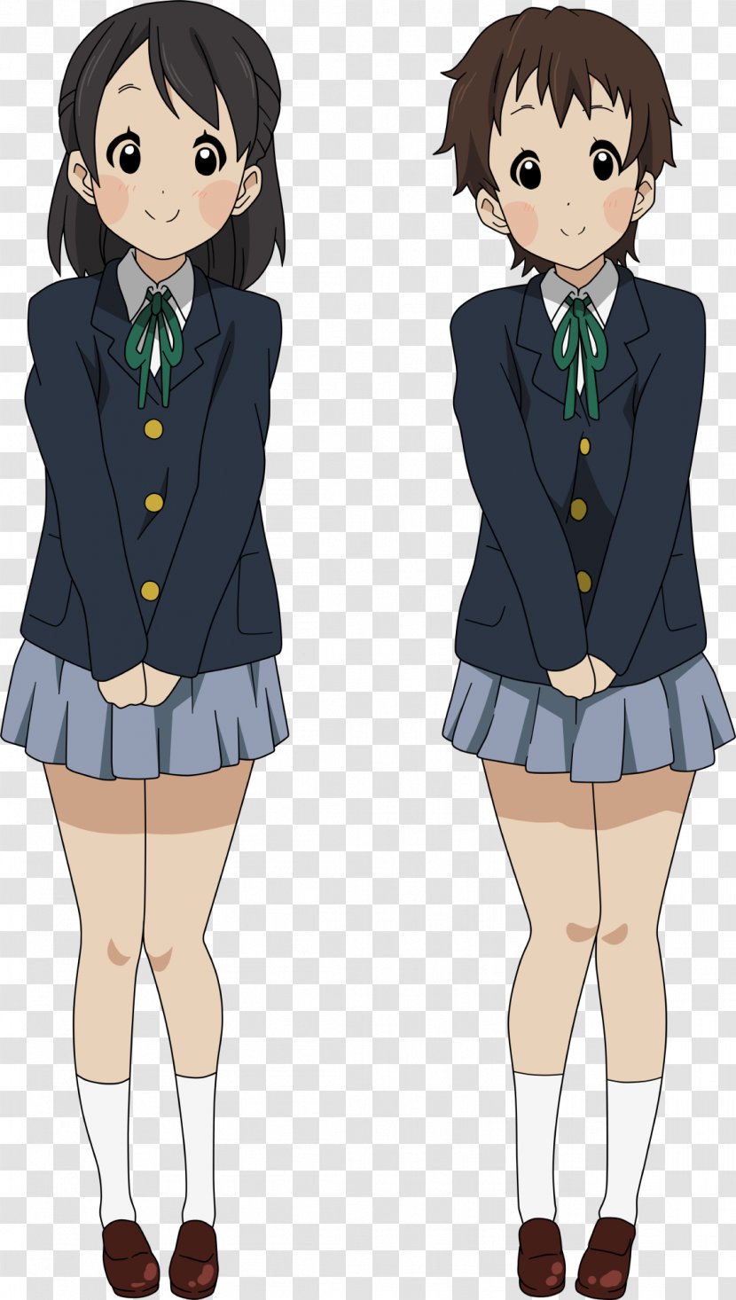 Mio Akiyama Azusa Nakano Yui Hirasawa Tsumugi Kotobuki Ritsu Tainaka - Watercolor - School Uniform Transparent PNG