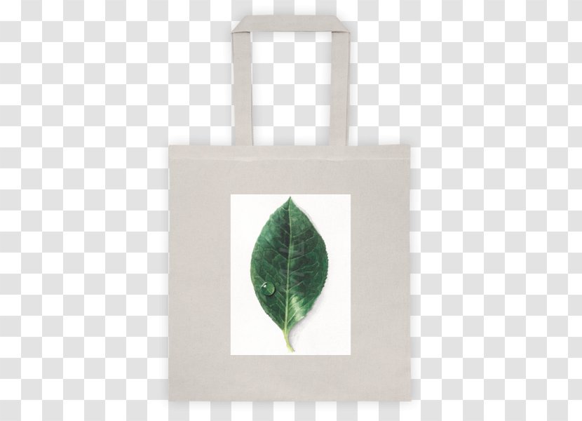 Tote Bag Green Leaf Rectangle Transparent PNG