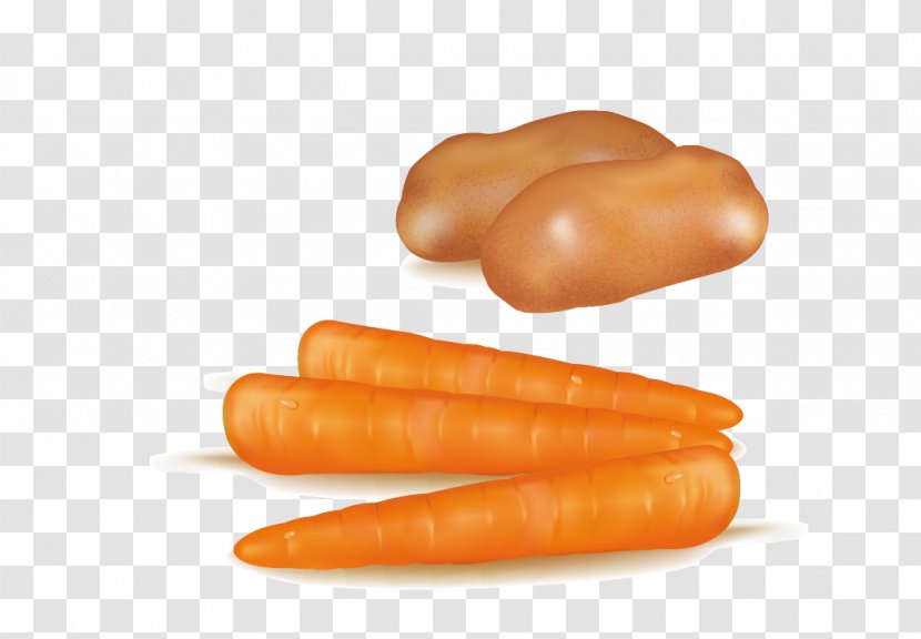 Baby Carrot Bockwurst Knackwurst Cervelat Frankfurter Wxfcrstchen - Vienna Sausage - Potato Transparent PNG