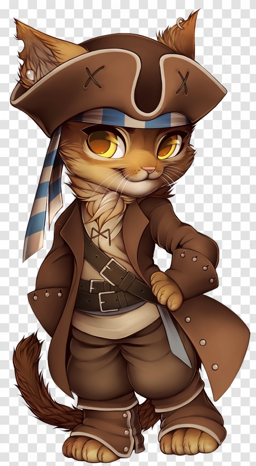 Cat Piracy Costume Clip Art - Vertebrate - Pirate Cliparts Transparent PNG
