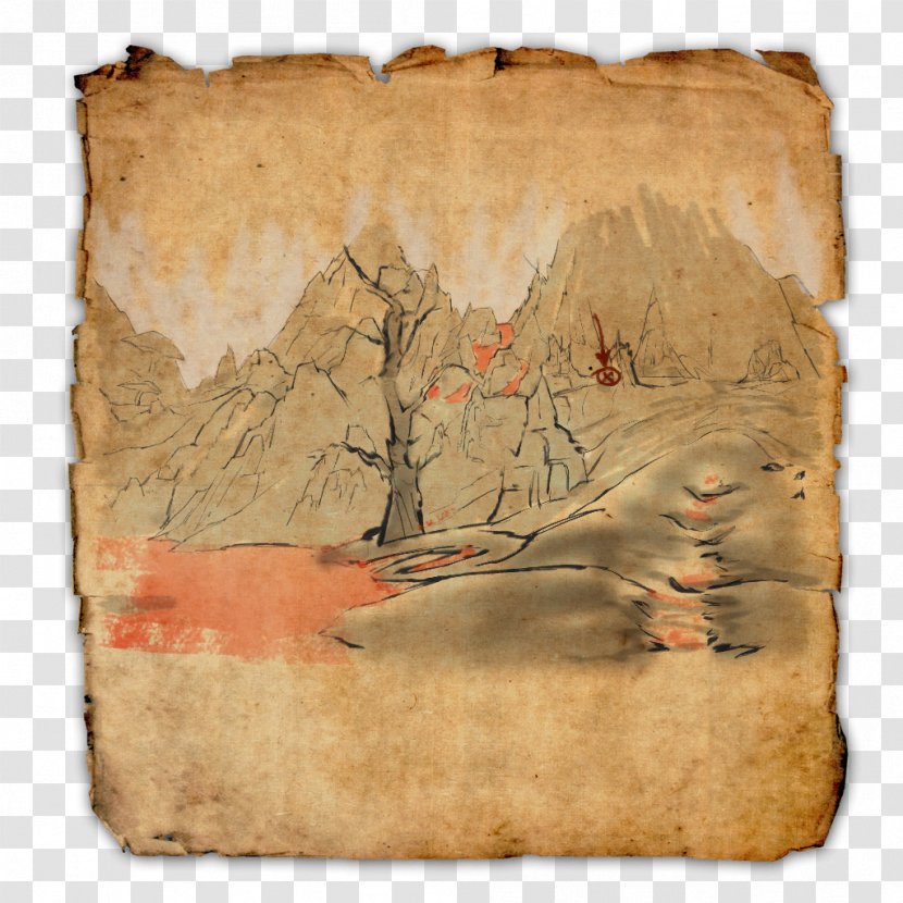 The Elder Scrolls V: Skyrim Online: Tamriel Unlimited United States Treasure Map - South Transparent PNG