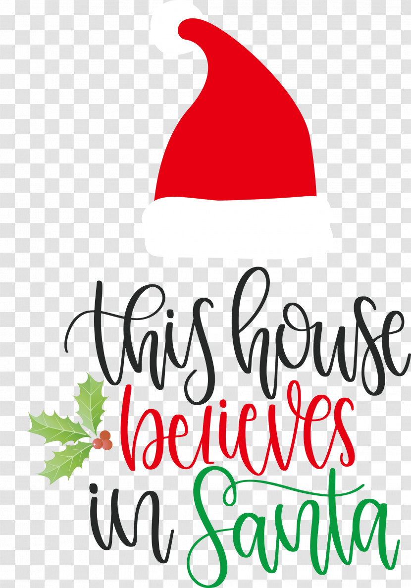 This House Believes In Santa Santa Transparent PNG