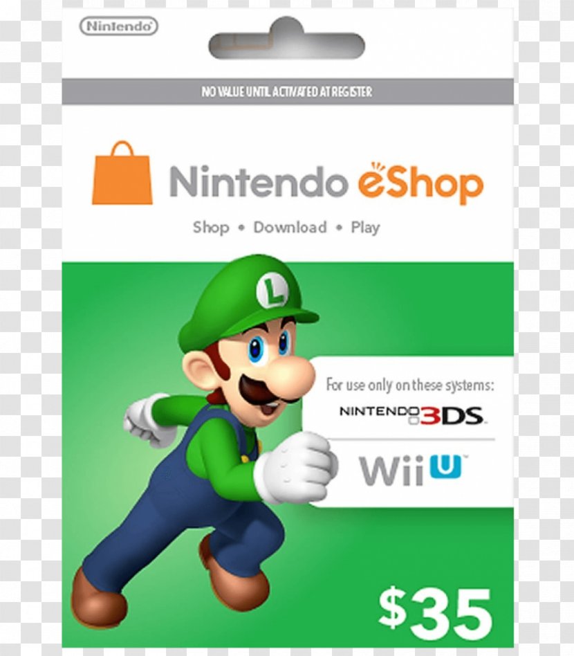Nintendo EShop Wii U Gift Card - Video Game Transparent PNG