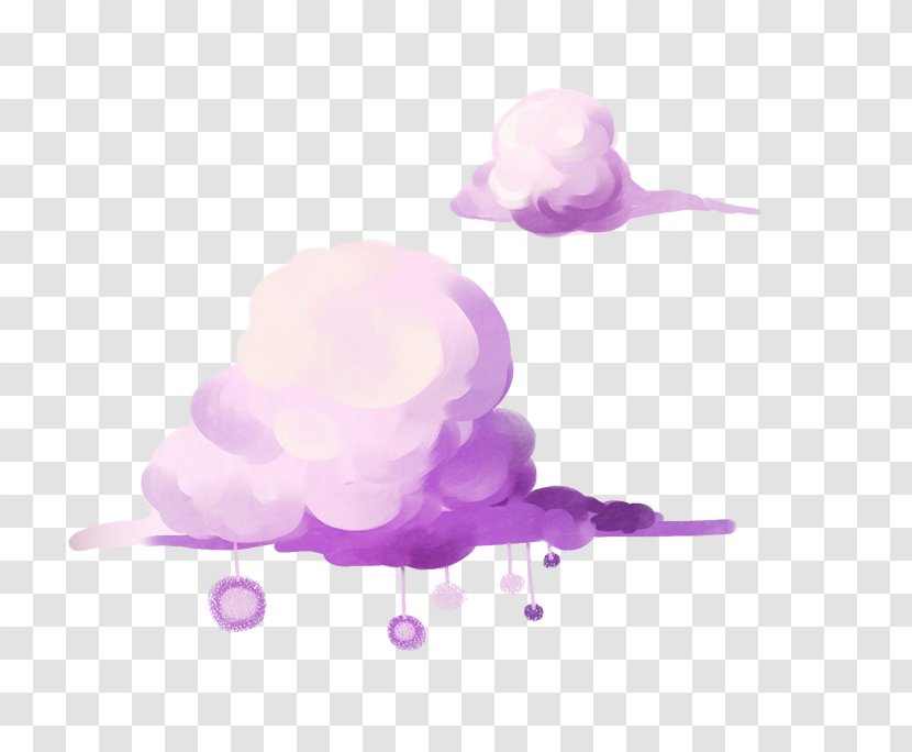 Cloud Iridescence Wallpaper - White - Purple Clouds Transparent PNG