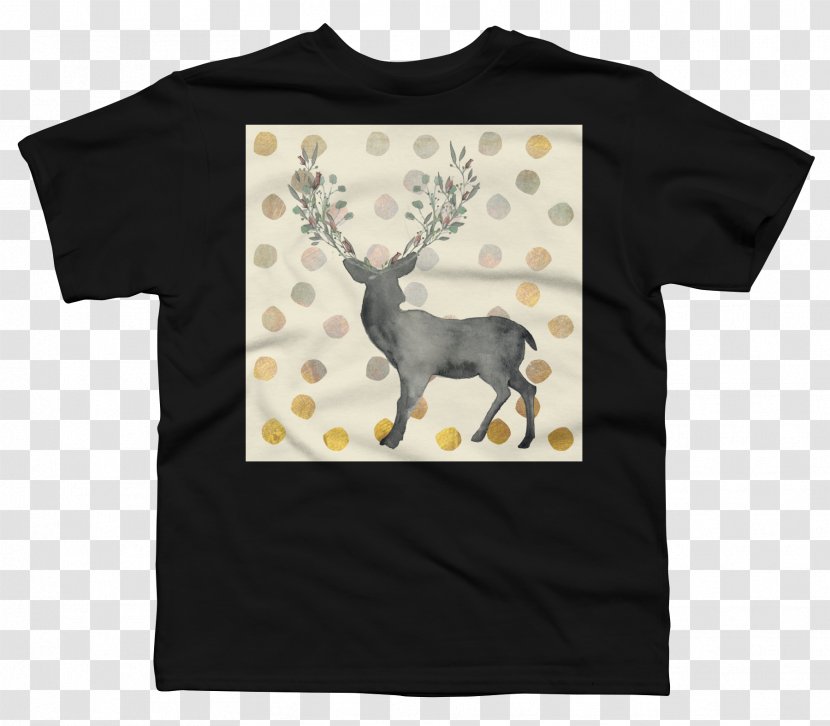 T-shirt Reindeer Bluza Sleeve Font - Antler Transparent PNG