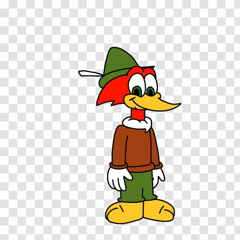 Clip Art Woody Woodpecker Andy Panda Duck - Water Bird - Robin Hood Dog Transparent PNG