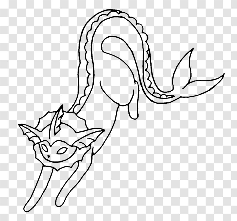 Line Art Drawing Vaporeon Visual Arts - Watercolor - Dancing Transparent PNG