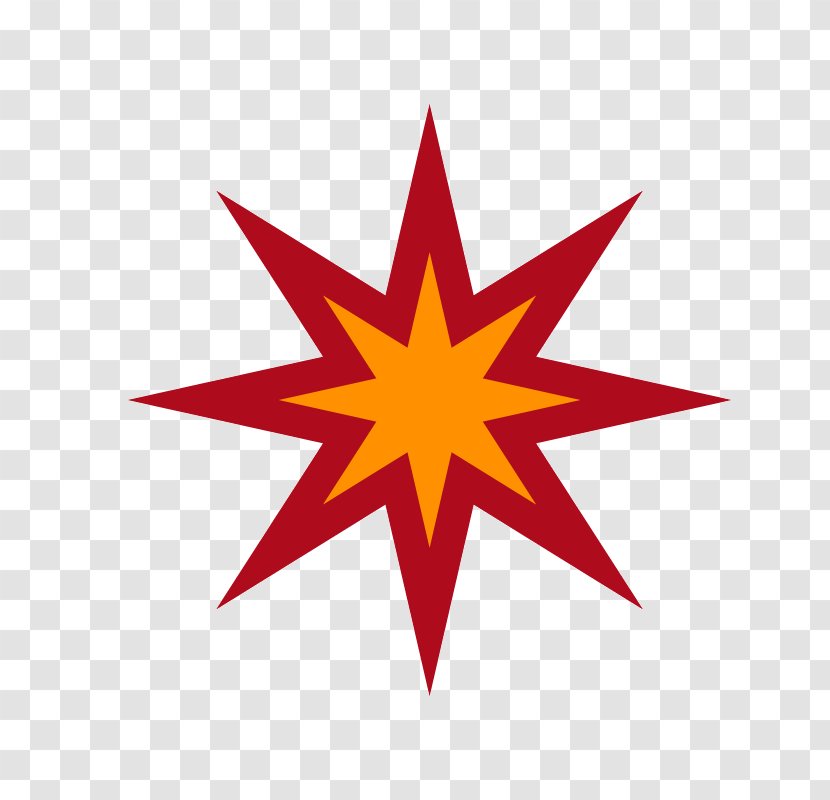 Five-pointed Star Alphen, South Holland - Red Explosion Transparent PNG