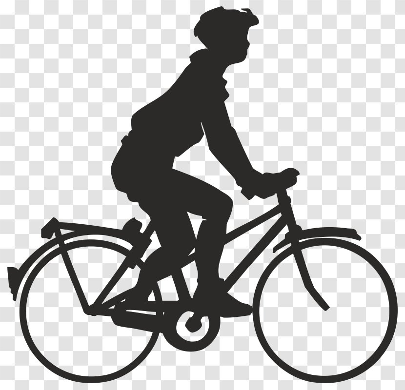 Bicycle Motorcycle Silhouette Clip Art - Headgear Transparent PNG
