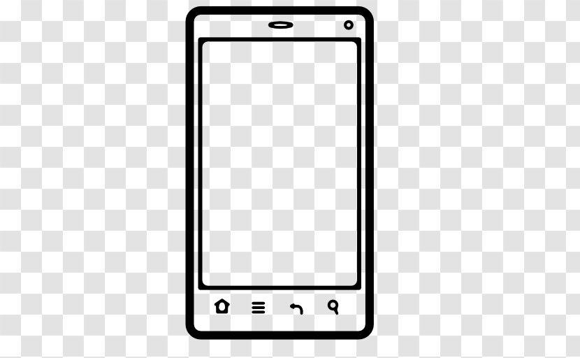 IPhone Telephone Smartphone - Mobile Phone - Simple Lines Transparent PNG