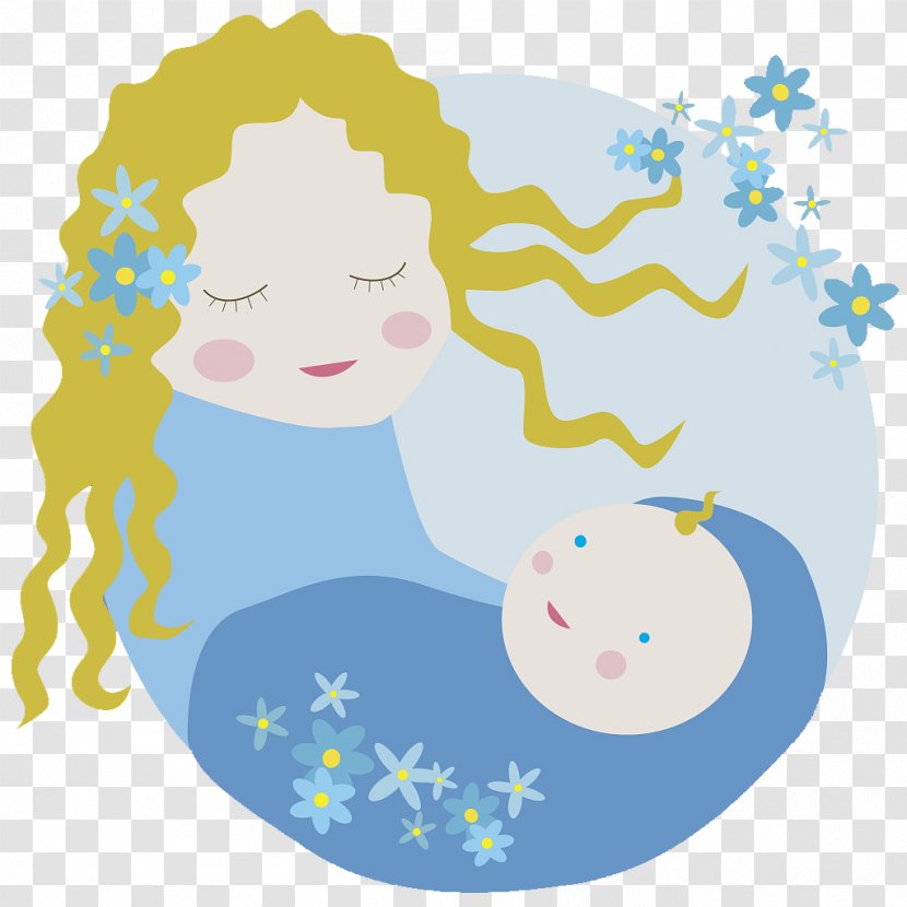 Mother Stock Photography Illustration - Fictional Character - The Picture Coaxed Baby To Sleep Transparent PNG
