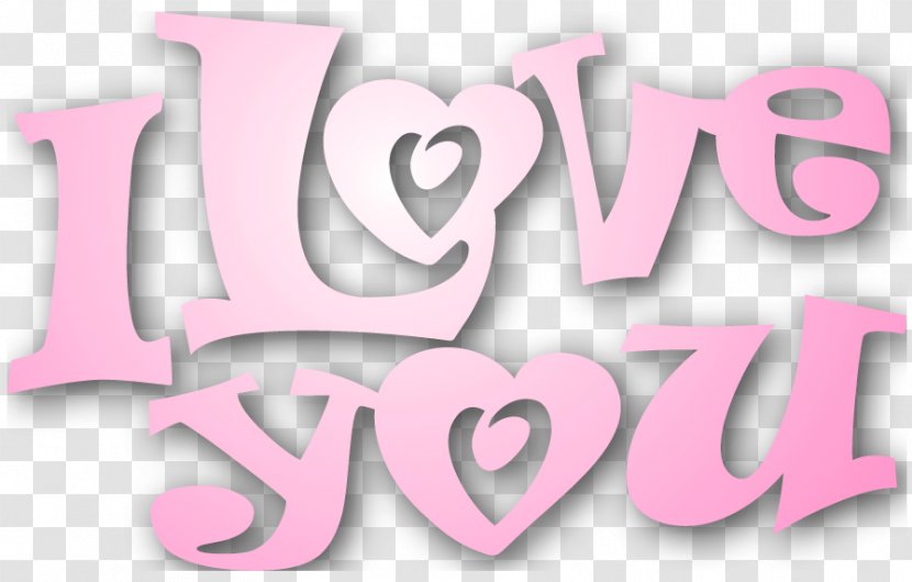 Love Heart Clip Art - Brand - Valentines Pink I You Clipart Transparent PNG