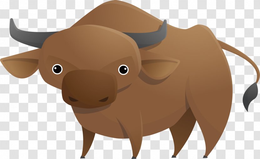 Cattle Drawing Illustration - Cow Goat Family - Vector Painted Cute Bull Transparent PNG