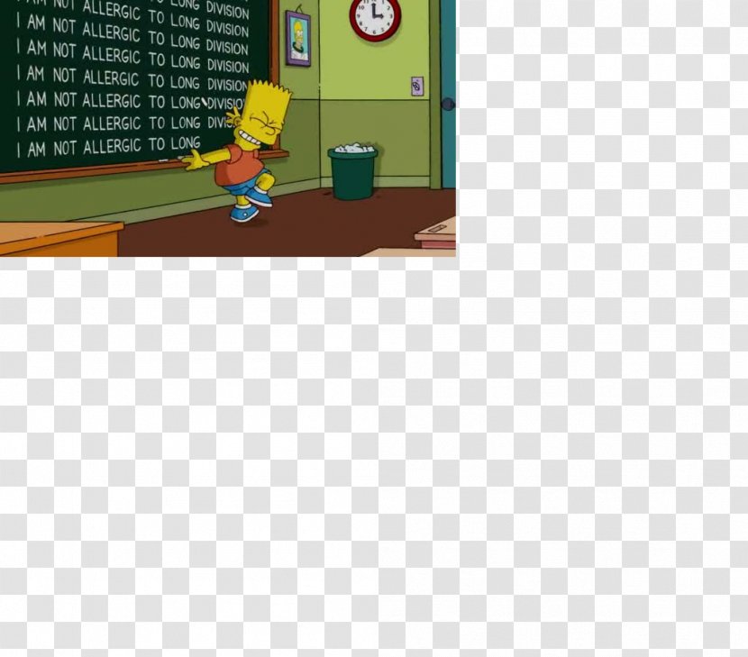 Bart Simpson Joke Humour Cartoon Idea - Futurama - Multiplication Grid Up To 36 Transparent PNG