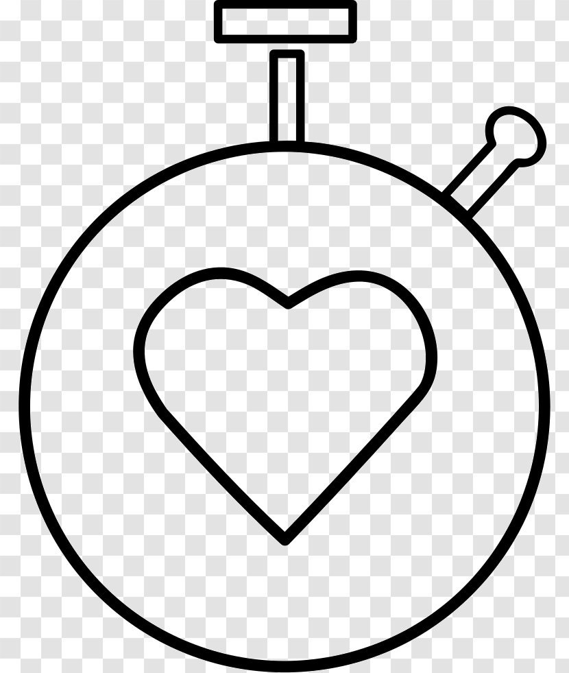 Heart Outline Icon - Silhouette Transparent PNG