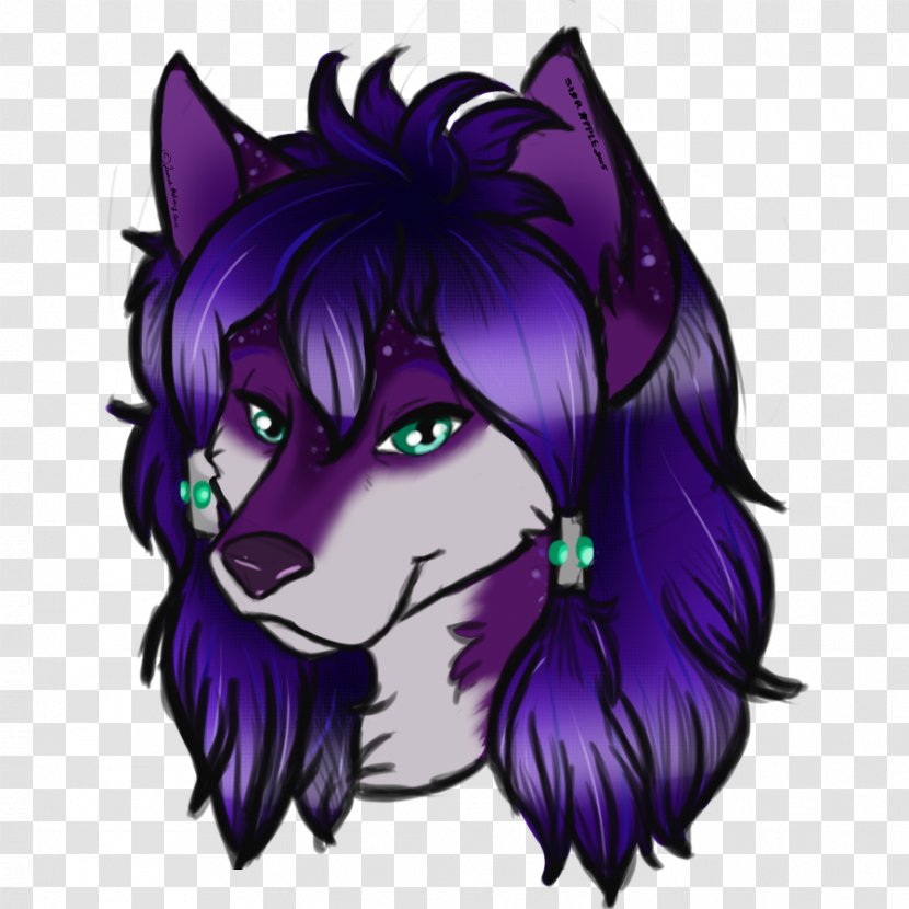 Whiskers Dog Legendary Creature Snout - Violet Transparent PNG