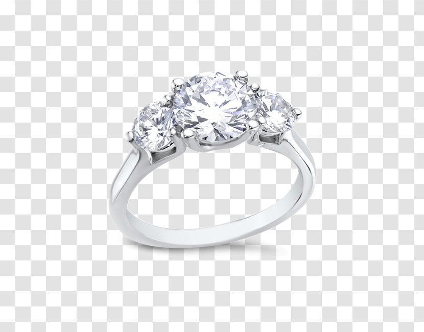 Wedding Ring Silver Body Jewellery - Cubic Zirconia Transparent PNG