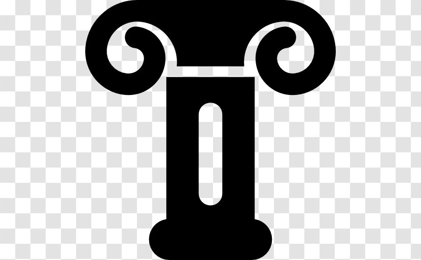 Column - Black And White - Greek Architectural Pillar Decoration Transparent PNG