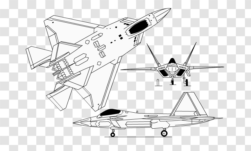 Lockheed Martin F-22 Raptor YF-22 Northrop YF-23 F-117 Nighthawk Fighter Aircraft - Corporation Transparent PNG