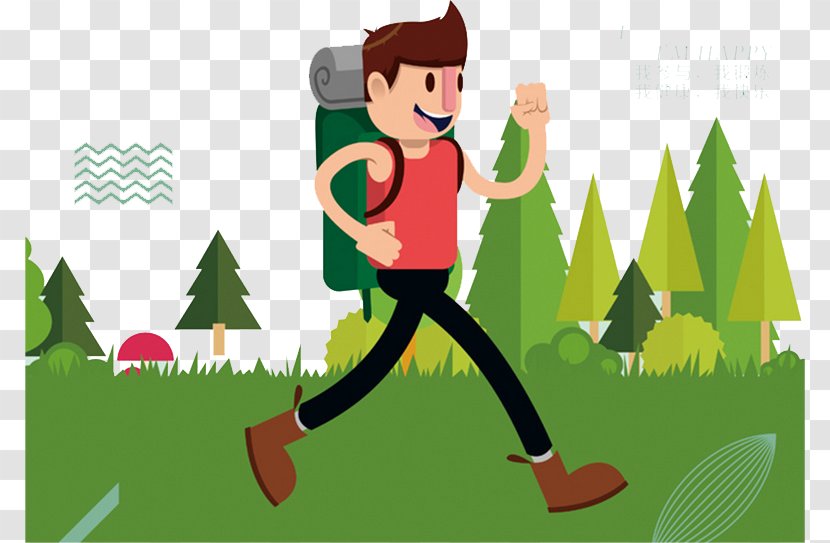 Animation Cartoon Travel Clip Art - Backpacking Transparent PNG