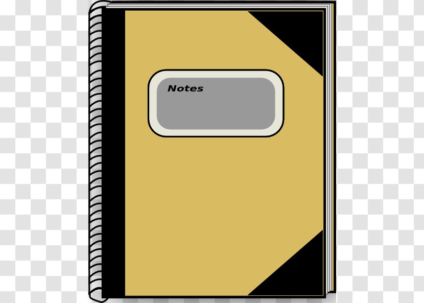 Notebook Cartoon Clip Art - Text - Picture Of A Transparent PNG