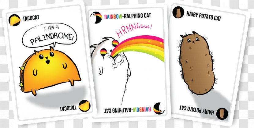 Exploding Kittens Cat Card Game - Matthew Inman - Kitten Transparent PNG
