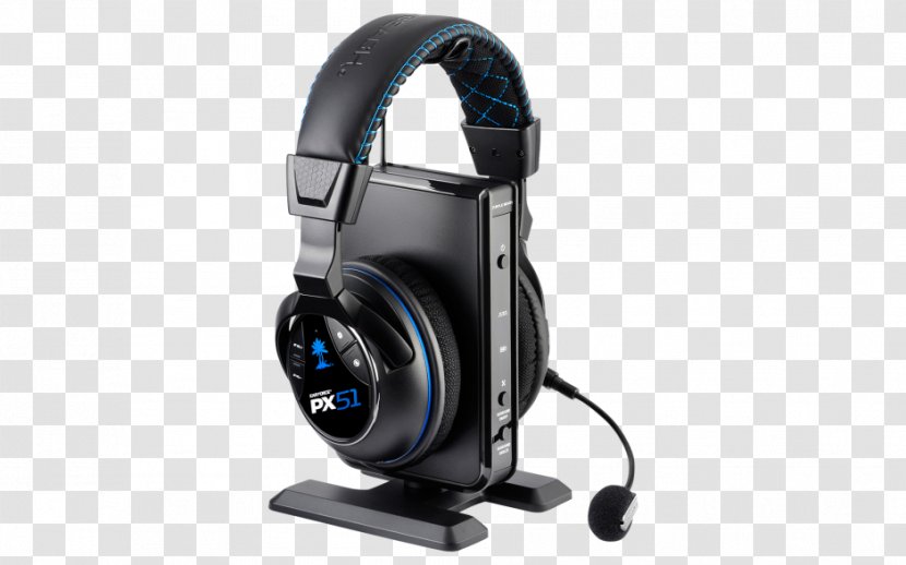 Headphones Turtle Beach Ear Force PX51 PlayStation 4 Audio Stealth 500P - Playstation - Xbox 360 Wireless Headset Transparent PNG