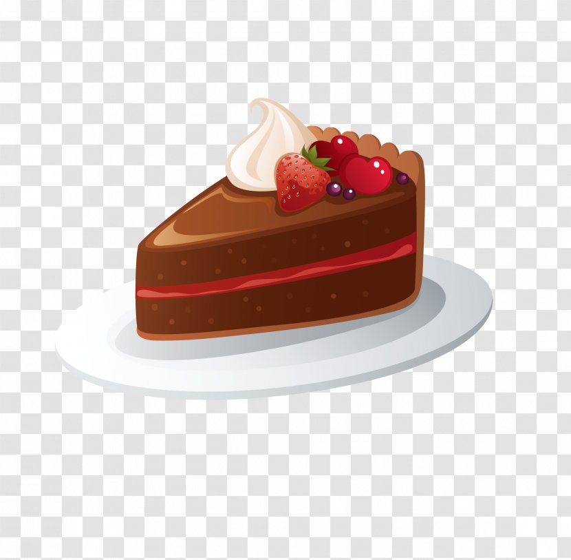 Chocolate Cake Birthday Icing Sponge Cream - Flavor - Cartoon Coffee Color Fruit Transparent PNG