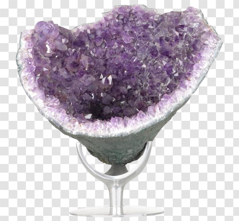 Purple Geode Violet Amethyst Crystal - Color Transparent PNG