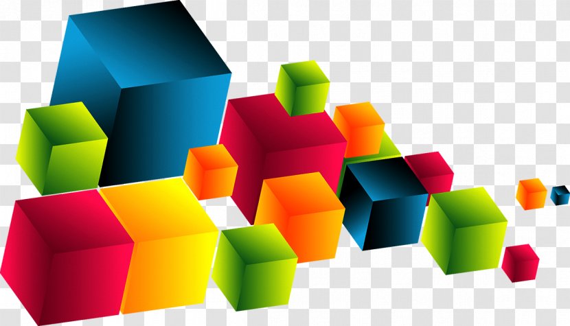 Service Euclidean Vector - Pixel - Colorful Cube Transparent PNG