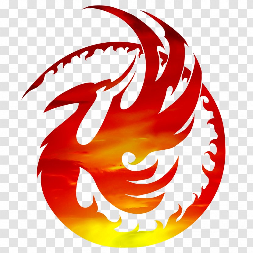 Phoenix Logo Clip Art - Red - Crow Transparent PNG