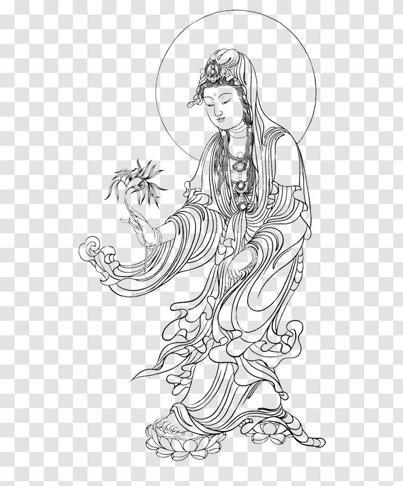 Guanyin Tibetan Buddhism Buddharupa Buddhahood - Buddhism-related Material Transparent PNG