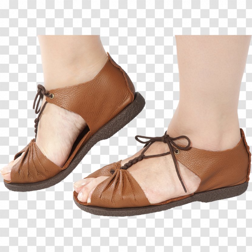 Sandal High-heeled Shoe Leather Clothing - High Heeled Footwear Transparent PNG
