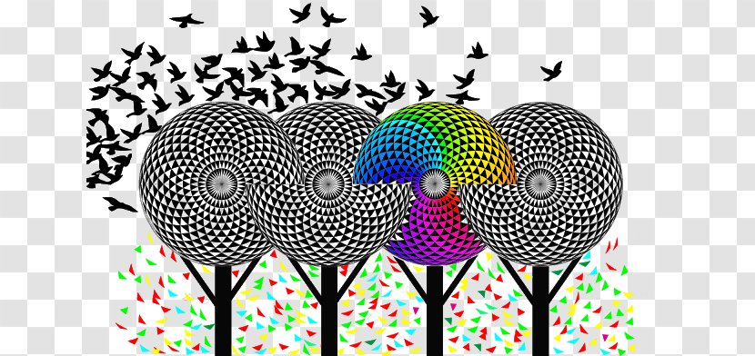Illustration Graphic Design Tree Blackbird Vineyards Pattern - Element Transparent PNG