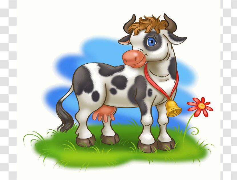 Dairy Cattle Taurine Pasture Clip Art - Paper - Vache Transparent PNG