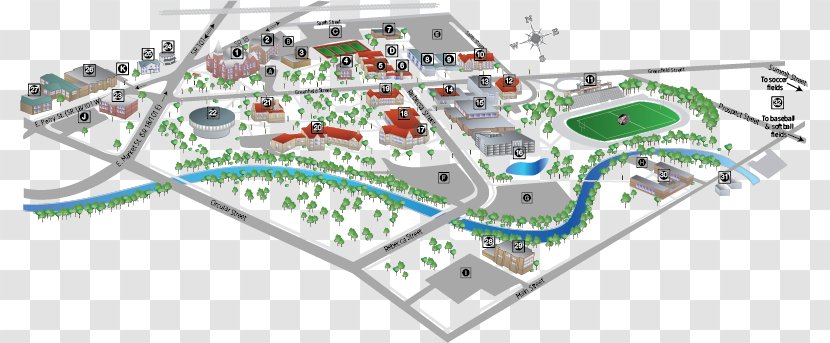 Heidelberg University Tiffin Frostburg State Campus - College - Map Transparent PNG