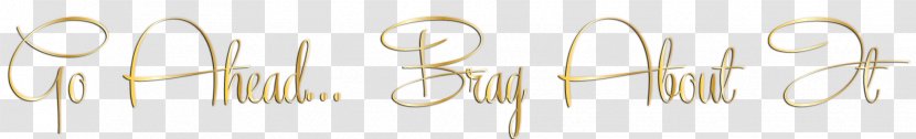 Calligraphy Font Body Jewellery Line - Brand - Go Ahead Transparent PNG
