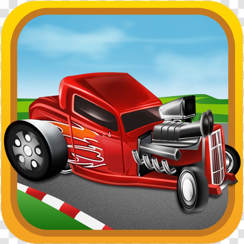 Vintage Car Road Riot Drag Racing Puzzle And Dragons - Compact Transparent PNG