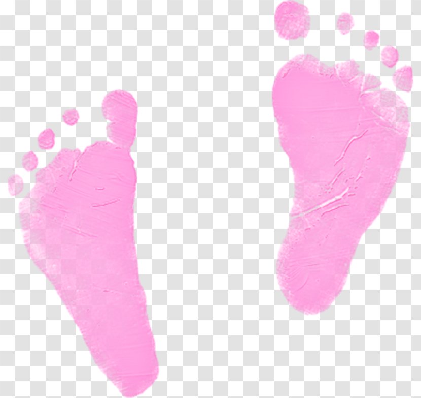 Footprint Infant Baby Shower Child - Magenta Transparent PNG