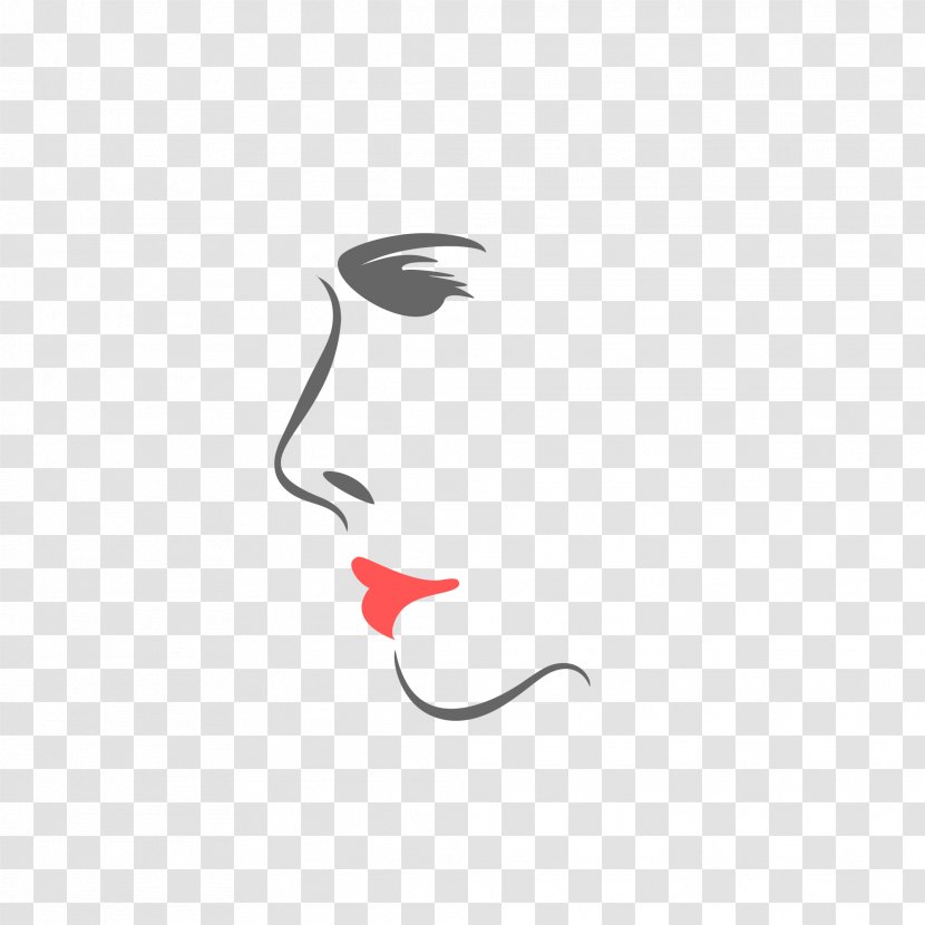 Cartoon Logo Clip Art - Woman Face Transparent PNG