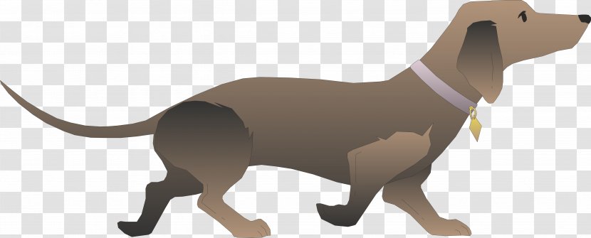 Dachshund Basset Hound Puppy Dog Walking Clip Art - Wildlife - Cartoon Transparent PNG