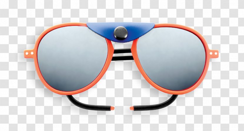 Goggles Mirrored Sunglasses IZIPIZI - Azure Transparent PNG