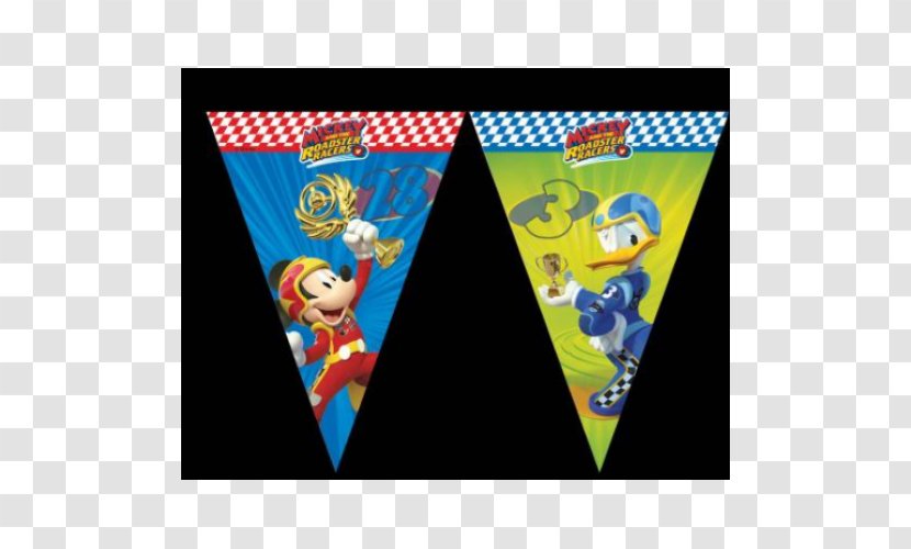 Mickey Mouse Donald Duck Mickey's Speedway USA Minnie Garland - Advertising Transparent PNG