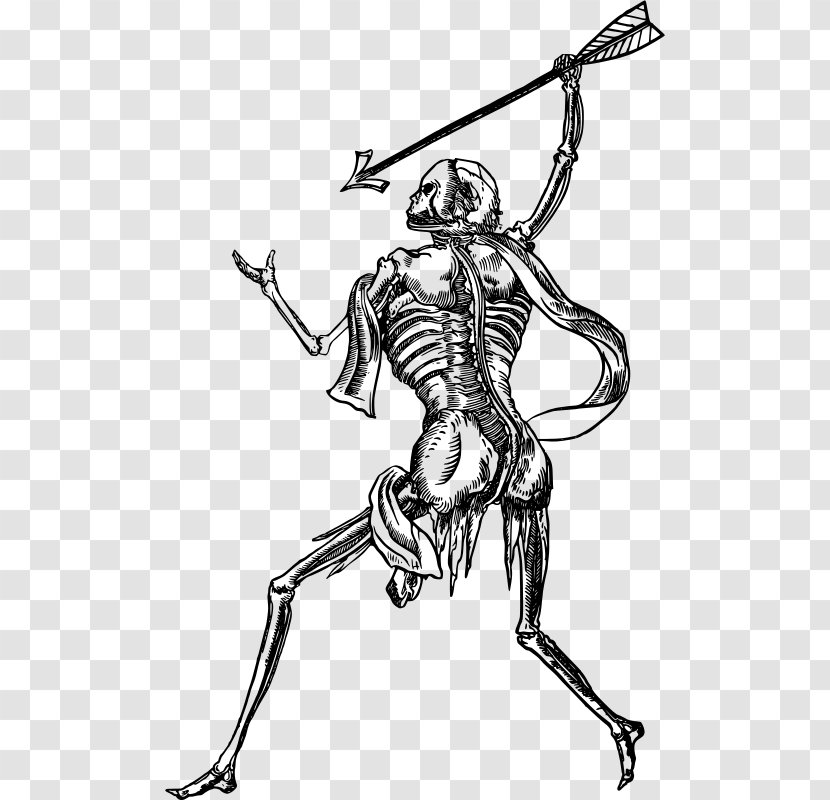 Human Skeleton Drawing Clip Art - Supernatural Creature Transparent PNG