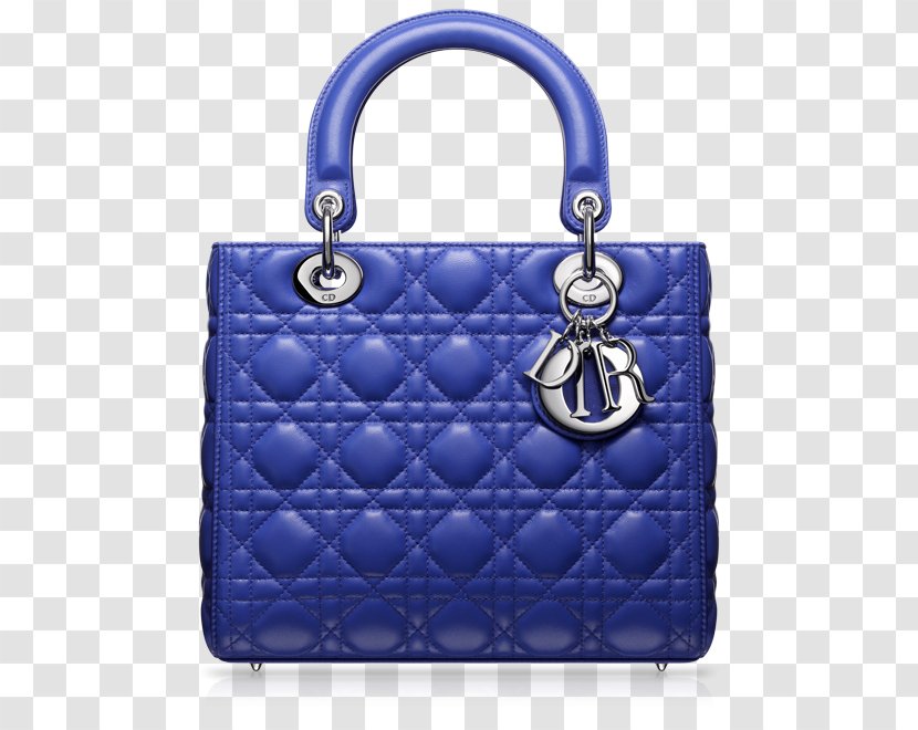 Lady Dior Christian SE Handbag Leather - Electric Blue - Bag Transparent PNG