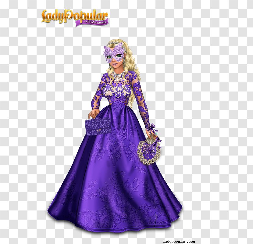 Lady Popular YouTube Fashion New York City Woman - Barbie - Masquerade Ball Transparent PNG