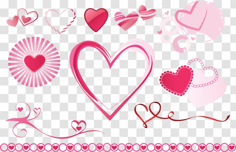 Heart - Frame - PINK HEARTS Transparent PNG