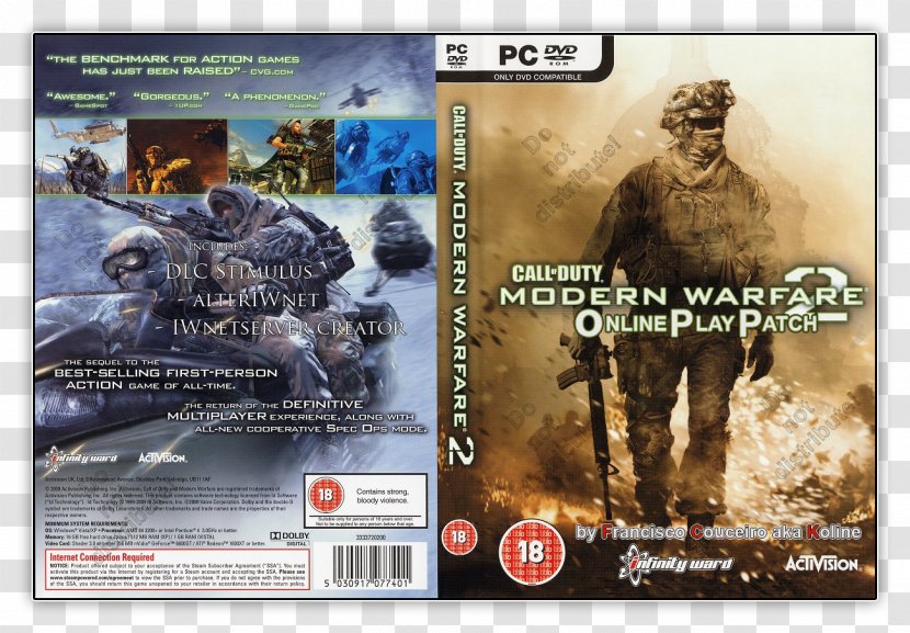 Call Of Duty: Modern Warfare 2 Duty 4: 3 Xbox 360 United Offensive - Pc Game Transparent PNG