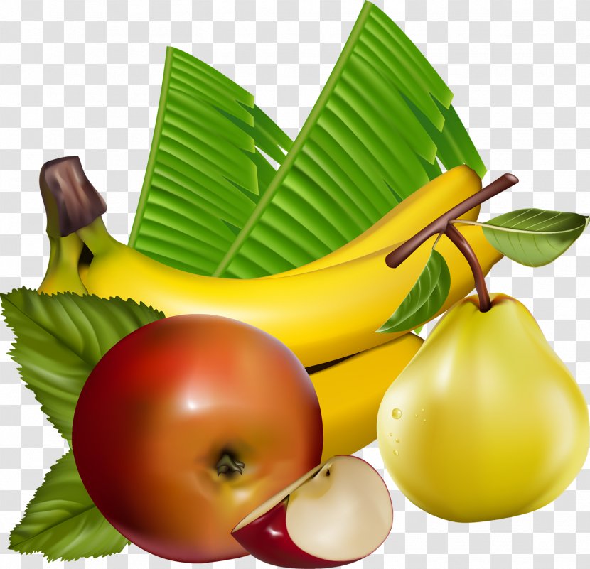 Banana Fruit Auglis Vegetable Peach - Grape - Berries Transparent PNG